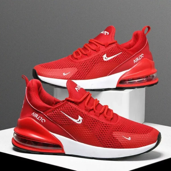 Mens Womens Gym Trainers Comfy Casual Sports Athletic Running Shoes UK 7 / EUR 41 Red