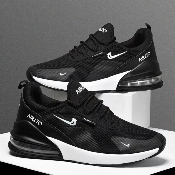 Mens Womens Gym Trainers Comfy Casual Sports Athletic Running Shoes UK 11 / EUR 46 Black