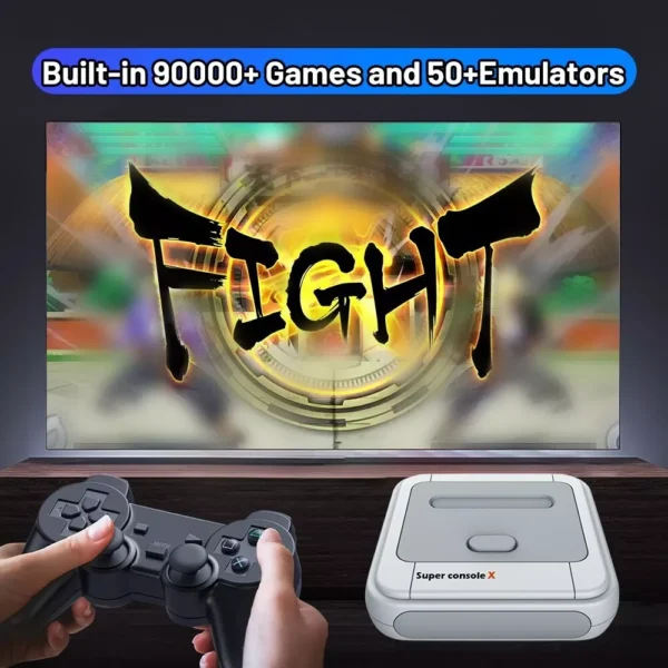 Super Console X Retro Video Game Console Support 90000 Games 256GB + 2 Game pads - Image 9