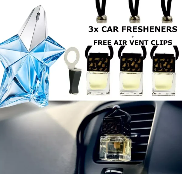ANGEL Fragrance  SET of x3 BOTTLES  Car Air Freshener Oil Diffuser