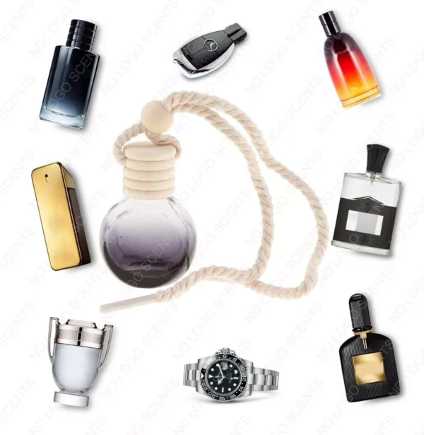 Car Air Freshener Oil Diffuser - Men's Designer Perfume - Strong Long Lasting