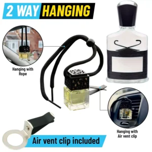 AVENTUS Car Diffuser Air Freshener - Air Vent Clip Included - 2 way hanging