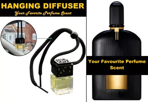 BLACK ORCHID Car Air Freshener - Oil Diffuser - Luxury Inspired Car Perfume