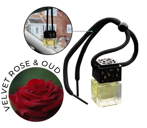 VELVET ROSE & OUD Car Air Freshener - Oil Diffuser - Luxury Car Perfume