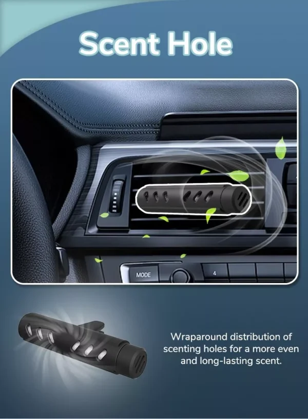 Car Air Vent Clip Freshener Perfume Diffuser + 3 Aroma Fragrance Sticks - Image 4