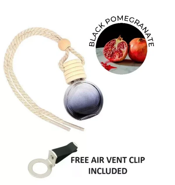 BLACK POMEGRANATE Car Air Freshener Oil Diffuser 10ML + Free Air Vent Holder