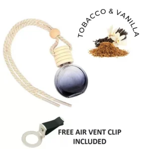 TOBACCO & VANILLA Car Air Freshener Oil Diffuser 10ML + Free Air Vent Holder