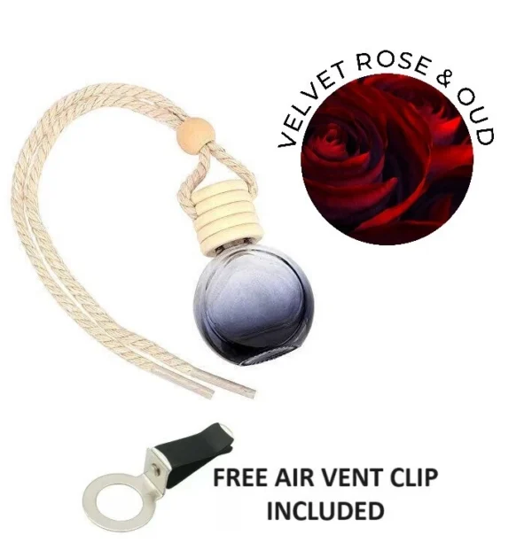 VELVET ROSE & OUD Car Air Freshener Oil Diffuser 10ML + Free Air Vent Holder