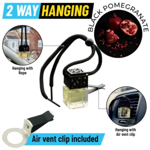 BLACK POMEGRANATE Car Diffuser Air Freshener - Air Vent Clip Included