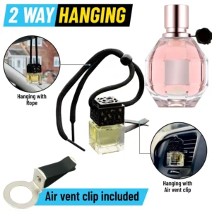 FLOWERBOMB Car Diffuser Air Freshener - Air Vent Clip Included - 2 way hanging