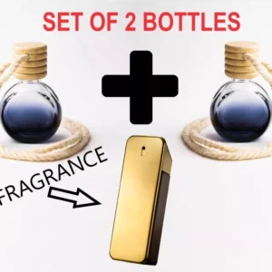 HIS MILLION SET of 2 - Car Air Freshener Oil Diffuser Inspired 10ML Bottle