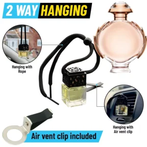OLYMPIA Car Diffuser Air Freshener - Air Vent Clip Included - 2 way hanging