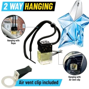 ANGEL Car Diffuser Air Freshener - Air Vent Clip Included - 2 way hanging