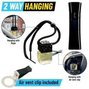 HI'S CODE Car Diffuser Air Freshener - Air Vent Clip Included - 2 way hanging