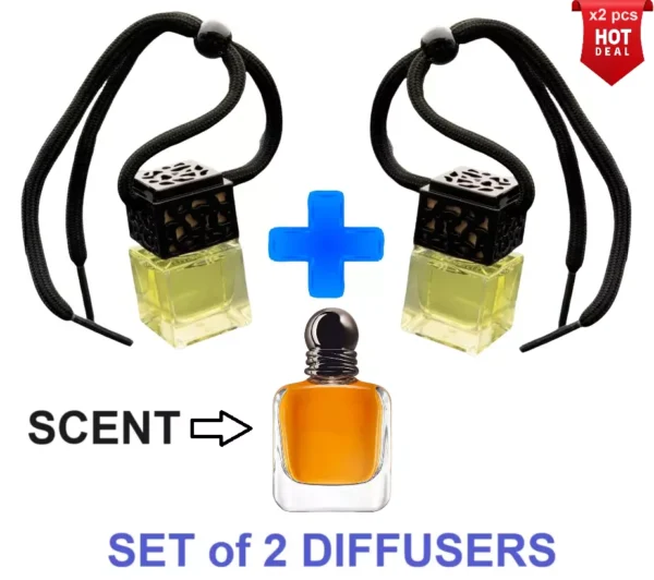 STRONGER WITH YOU - SET of 2 BOTTLES - Car Air Freshener Inspired Oil Diffuser