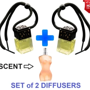 CLASSIQUE - SET of 2 BOTTLES - Car Air Freshener Inspired Oil Diffuser