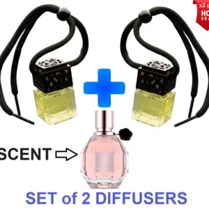 FLOWERBOMB - SET of 2 BOTTLES - Car Air Freshener Inspired Oil Diffuser