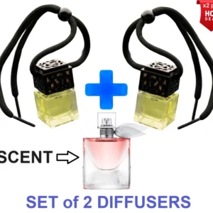 LA VIE EST BELLE - SET of 2 BOTTLES - Car Air Freshener Inspired Oil Diffuser