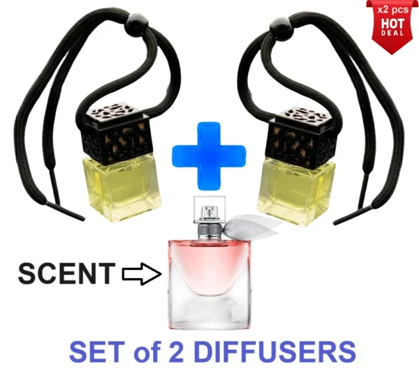 LA VIE EST BELLE - SET of 2 BOTTLES - Car Air Freshener Inspired Oil Diffuser
