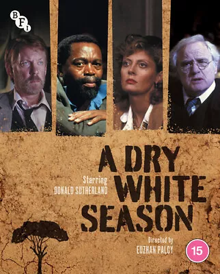 A Dry White Season Blu-ray (2024) Donald Sutherland, Palcy (DIR) cert 15 Brand New
