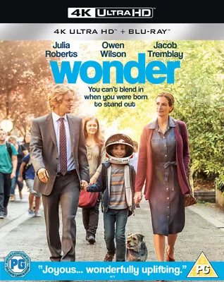 Wonder DVD (2018) Julia Roberts, Chbosky (DIR) cert PG 2 discs Brand New