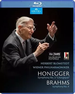 Wiener Philharmonkier: Honegger/Brahms (Blomstedt) Blu-ray (2022) Dick Kuijs Brand New
