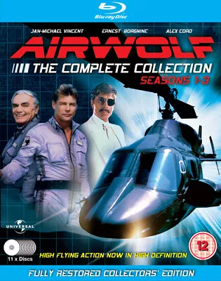 Airwolf: Series 1-3 DVD (2014) Jan-Michael Vincent cert 12 11 discs Brand New