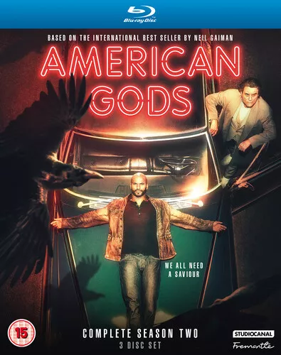 American Gods: Complete Season Two Blu-ray (2019) Ricky Whittle cert 15 3 discs Brand New