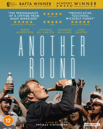 Another Round BLU-RAY (2021) Mads Mikkelsen, Vinterberg (DIR) cert 12 Brand New