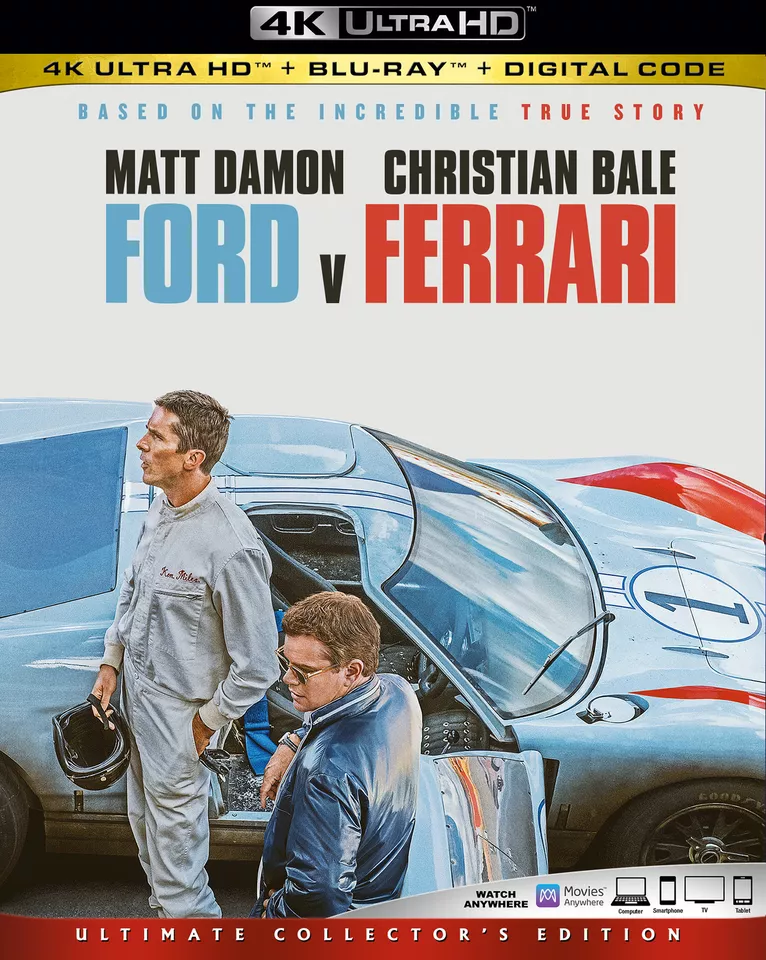 Ford v Ferrari 4k Ultra Hd [Blu-ray] Blu-ray Brand New