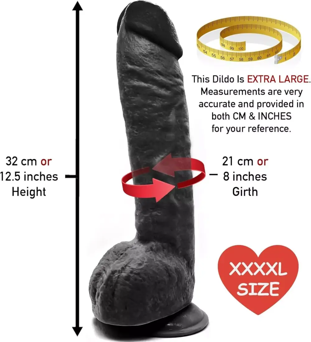 Suction Cup Dildo Realistic Feel Sex Toy For Men Women Anal Big Cock Penis - Image 4