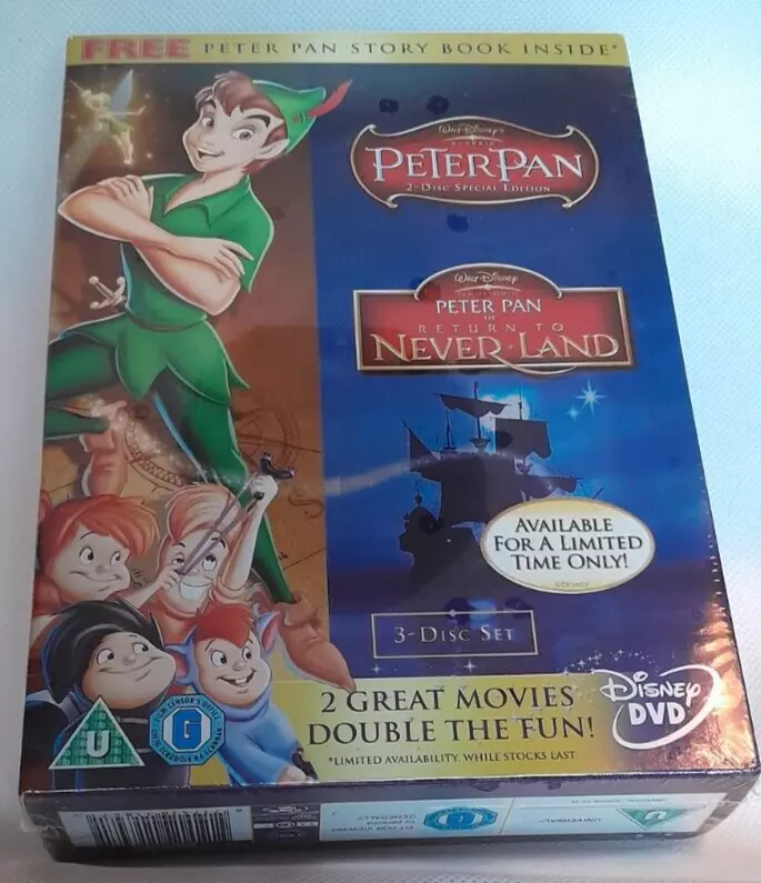 - Peter Pan / Peter Pan: Return to Never Land DVD Box Set Region 2 (Brand New)