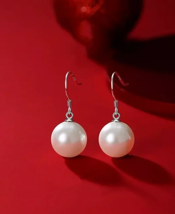 925 Sterling Silver  Pearl Drop Hook Earrings Women Girls Jewellery Gifts New UK