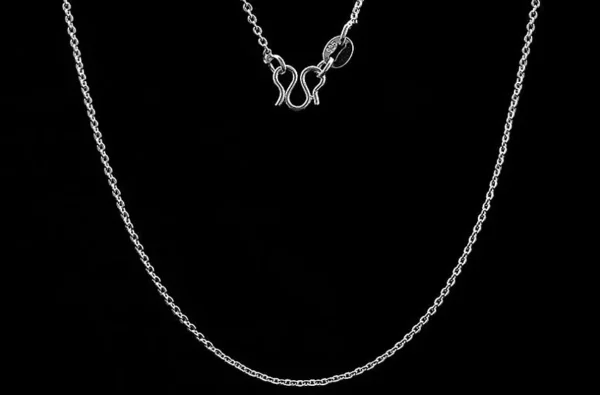 10 X 18 Inches 925 Silver Trace Chain Necklace Womens Jewellery Pendant Gifts UK - Image 3
