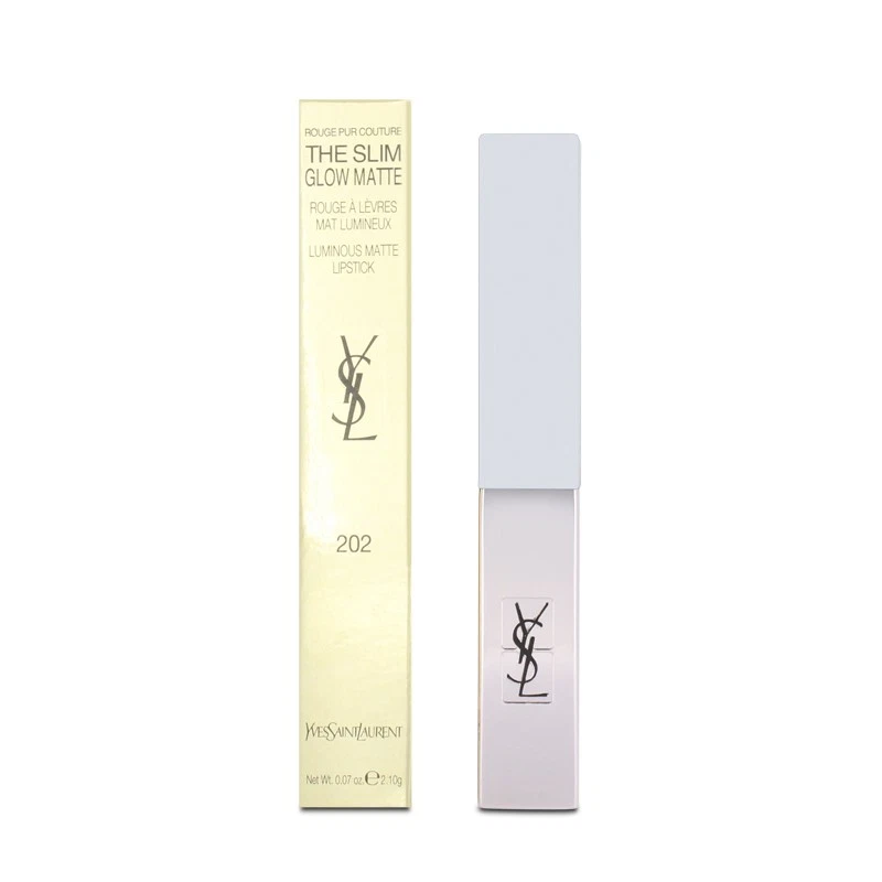 YSL Rouge Pur Couture The Slim Glow Matte Lipstick 202 Insurgent Red Lip Colour