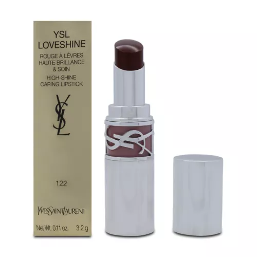 YSL Rouge A Levres High Shine Lipstick 122 Caramel Swirl 3.2g
