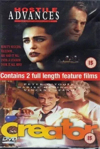 HOSTILE ADVANCES & CREATOR PETER O'TOOLE VINCENT SPANO 2 MOVIE DVD Region 2 (Brand New)