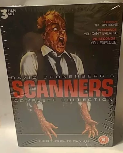 - SCANNERS TRILOGY DVD Box Set 3 Movie Collection Cronenberg Region 2 (Brand New)