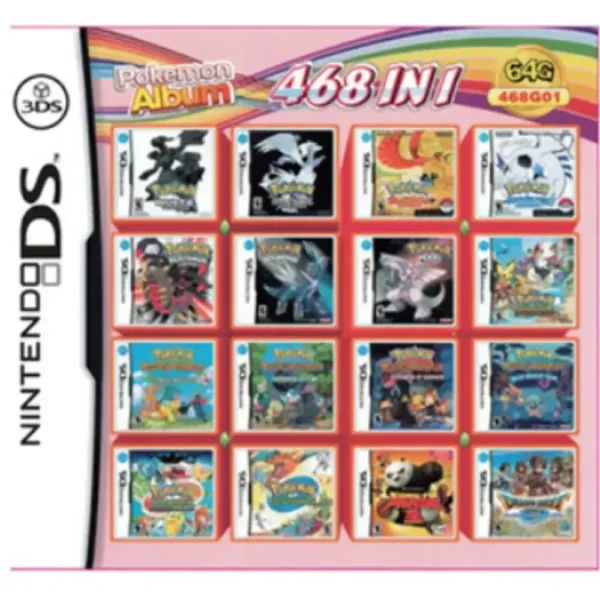 468 in 1 Nintendo DS, 3DS, DS Lite Compilation Game Cartridge Video Games
