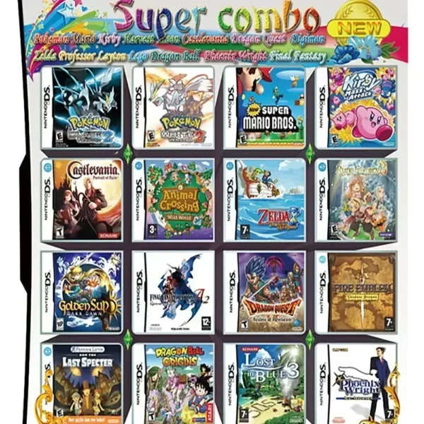 510 in 1 Nintendo DS, 3DS, DS Lite Compilation Game Cartridge Video Games