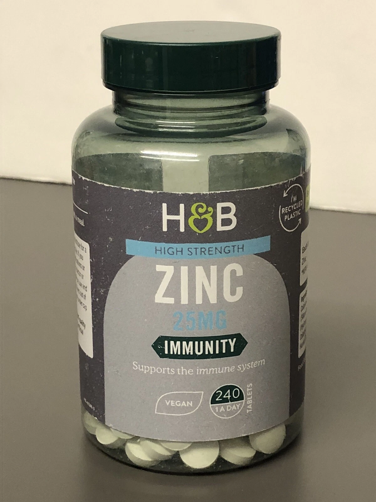 Zinc Tablets Holland And Barrett HIGH Strength ZINC 25mg 240 Tablets. !