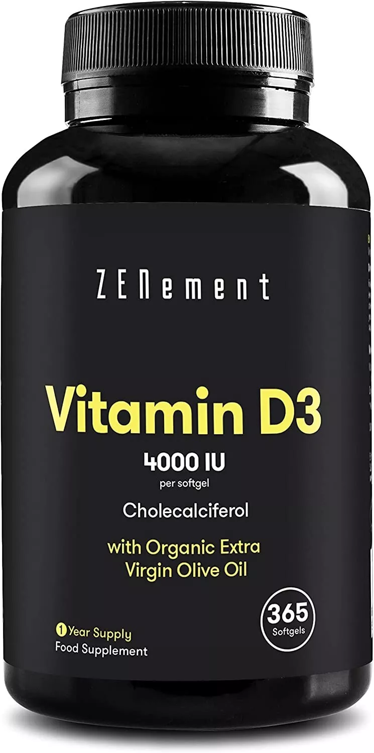 ZENement Vitamin D3 4000 IU (Cholecalciferol) | 365 Softgels