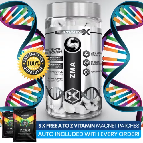 ZMA 240 Tablets Zinc Magnesium & B6 Anabolic Testosterone Booster no Steroids