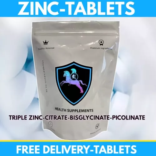 ZINC CITRATE 50mg 120 Tablets HIGH STRENGTH Triple Zinc Bisglycinate Picolinate