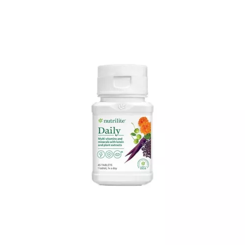 Amway Daily Nutrilite Vitamins A C D E B Folic Acid Biotin Minerals 45 tablets