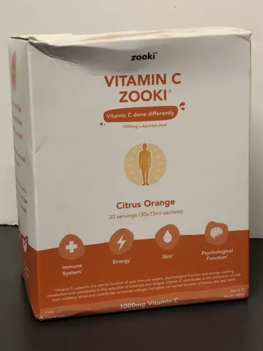 ZOOKI Vitamin C Citrus Orange, 30 Single Sachets