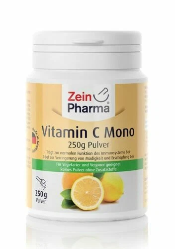 Zein Pharma Vitamin C Boost Immune System & Supports Health 250g Mono Powder