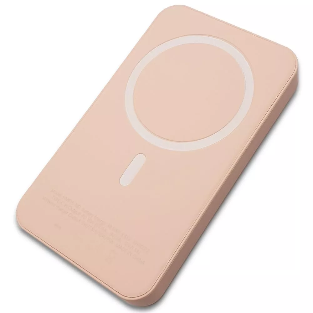 Wireless Magnetic Power Bank For iPhone 12 13 10000mAh HMF15-100 Pink