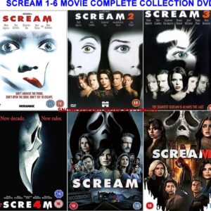 SCREAM 1-6 MOVIE COMPLETE COLLECTION DVD PART 1 2 3 4 5 6 FILM Brand New