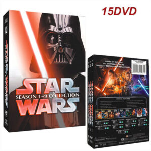 The Complete Saga Collection Star Wars : Season 1-9 (DVD 15-Disc Box Set) Brand New